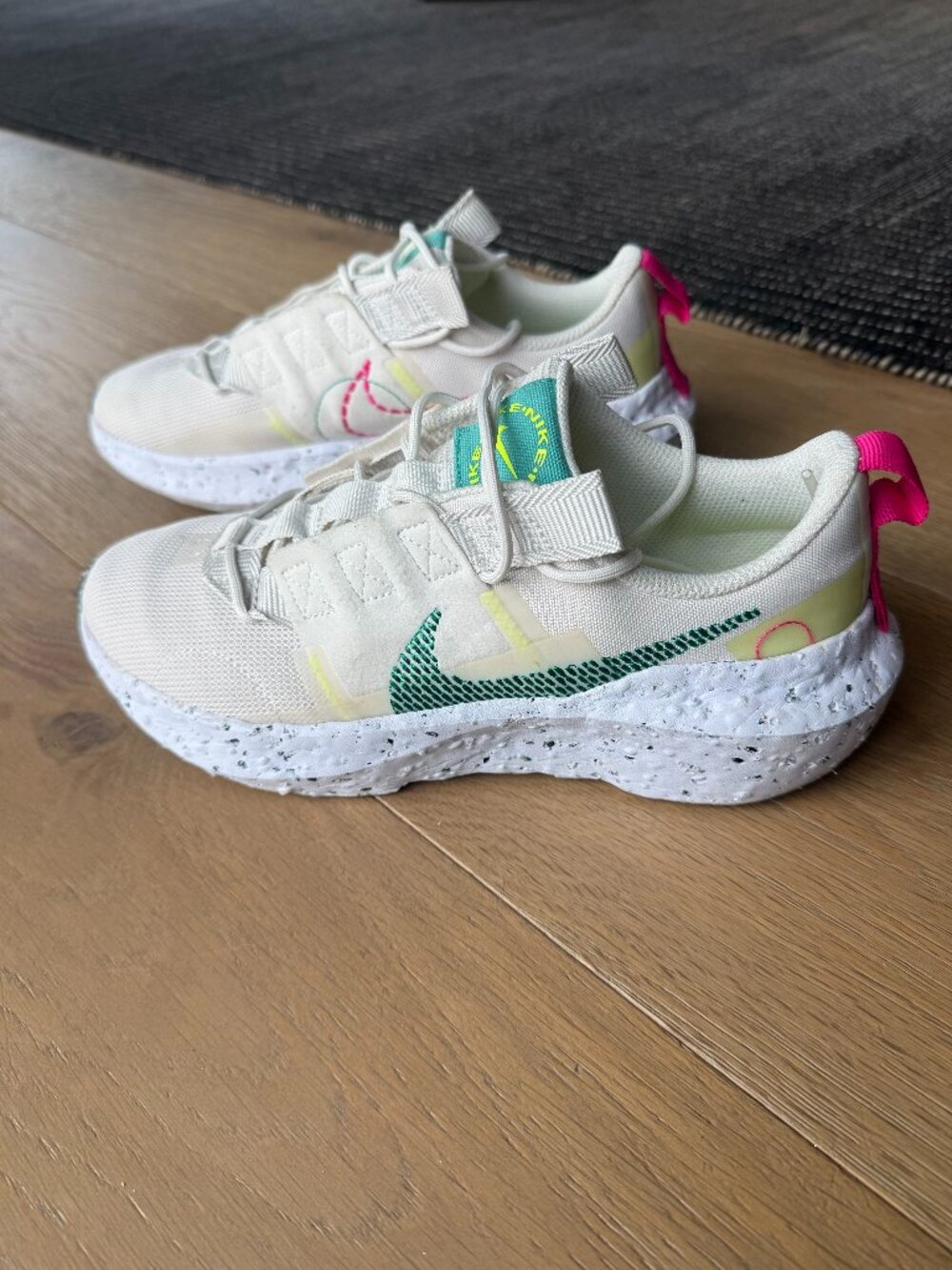 Nike Pink/Green/Yellow Embroidered Women's Sneakers